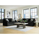  Manufacturer Color_Onyx -- Signature Design by Ashley Midnight Madness Stationary Fabric Sofa IMAGE 13