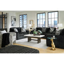  Manufacturer Color_Onyx -- Signature Design by Ashley Midnight Madness Stationary Fabric Sofa IMAGE 15