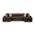  Manufacturer Color_Chocolate -- Midnight-Madness 98104S5 3 pc Sectional with Chaise IMAGE 1