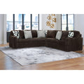  Manufacturer Color_Chocolate -- Midnight-Madness 98104S6 3 pc Sectional IMAGE 1