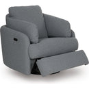  Manufacturer Color_Salt and Pepper --  Signature Design by Ashley Alainmont Next Gen Nuvella Power Swivel Fabric Recliner IMAGE 2