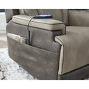  Manufacturer Color_Sand --  Signature Design by Ashley 4Z Peaceful Pause Power Leather Look Recliner IMAGE 11