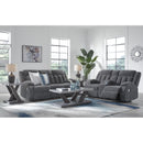  Manufacturer Color_Steel -- Signature Design by Ashley Observation Power Rocker Fabric Recliner IMAGE 9