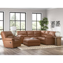  Manufacturer Color_Caramel -- Signature Design by Ashley WillowBend Rocker Leather Look Recliner IMAGE 9