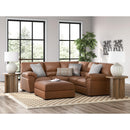  Manufacturer Color_Caramel -- Signature Design by Ashley WillowBend Leather Look 2 pc Sectional IMAGE 6