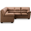  Manufacturer Color_Caramel -- Signature Design by Ashley WillowBend Leather Look 2 pc Sectional IMAGE 2