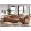  Manufacturer Color_Caramel -- Signature Design by Ashley WillowBend Leather Look 2 pc Sectional IMAGE 5