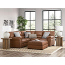  Manufacturer Color_Caramel -- Signature Design by Ashley WillowBend Leather Look 2 pc Sectional IMAGE 6