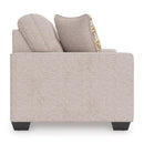  Manufacturer Color_Stone -- Signature Design by Ashley Larimer Stationary Fabric Loveseat IMAGE 3