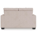  Manufacturer Color_Stone -- Signature Design by Ashley Larimer Stationary Fabric Loveseat IMAGE 4