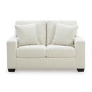  Manufacturer Color_Ivory -- Signature Design by Ashley Greenbriar Stationary Fabric Loveseat IMAGE 2