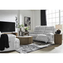  Manufacturer Color_Alloy -- Signature Design by Ashley Falls Power Reclining Fabric Loveseat with Console IMAGE 11