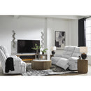  Manufacturer Color_Alloy -- Signature Design by Ashley Falls Power Reclining Fabric Loveseat with Console IMAGE 14