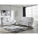  Manufacturer Color_Alloy -- Signature Design by Ashley Falls Power Reclining Fabric Loveseat with Console IMAGE 7