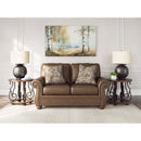  Manufacturer Color_Earth -- Signature Design by Ashley Chasemore Stationary Leather Look Loveseat IMAGE 5