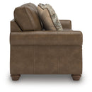  Manufacturer Color_Earth -- Signature Design by Ashley Chasemore Stationary Leather Look Sofa IMAGE 3