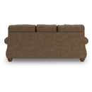  Manufacturer Color_Earth -- Signature Design by Ashley Chasemore Stationary Leather Look Sofa IMAGE 4