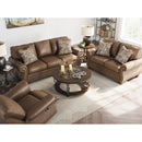  Manufacturer Color_Earth -- Signature Design by Ashley Chasemore Stationary Leather Look Sofa IMAGE 8