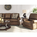  Manufacturer Color_Earth -- Signature Design by Ashley Chasemore Stationary Leather Look Sofa IMAGE 9