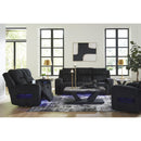  Manufacturer Color_Black -- Signature Design by Ashley Forest Lake Power Reclining Fabric Loveseat with Console IMAGE 16