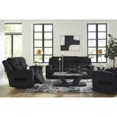  Manufacturer Color_Black -- Signature Design by Ashley Forest Lake Power Reclining Fabric Loveseat with Console IMAGE 17