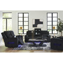  Manufacturer Color_Black -- Signature Design by Ashley Forest Lake Power Reclining Fabric Loveseat with Console IMAGE 19