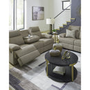  Manufacturer Color_Mocha -- Signature Design by Ashley Side Swipe Reclining Fabric Loveseat IMAGE 11