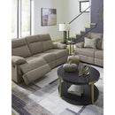  Manufacturer Color_Mocha -- Signature Design by Ashley Side Swipe Reclining Fabric Loveseat IMAGE 13