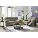  Manufacturer Color_Mocha -- Signature Design by Ashley Side Swipe Reclining Fabric Loveseat IMAGE 14