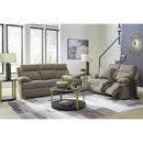  Manufacturer Color_Mocha -- Signature Design by Ashley Side Swipe Reclining Fabric Loveseat IMAGE 15