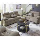  Manufacturer Color_Mocha -- Signature Design by Ashley Side Swipe Stationary Fabric Sofa IMAGE 10