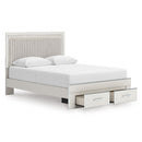  Size_Queen -- Signature Design by Ashley Zuraleus Upholstered Panel Bed with Storage IMAGE 2