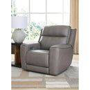  Manufacturer Color_Coin --  Signature Design by Ashley 5Z Comfort Power Leather Match Recliner IMAGE 5