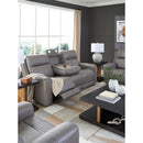  Manufacturer Color_Coin --  Signature Design by Ashley 5Z Comfort Power Reclining Leather Match Loveseat with Console IMAGE 12