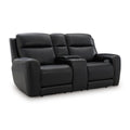  Manufacturer Color_Onyx --  5Z-Comfort PCU1090218 Power Reclining Loveseat with Console and Adjustable Headrest IMAGE 1
