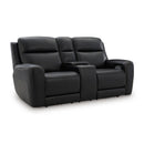  Manufacturer Color_Onyx --  5Z-Comfort PCU1090218 Power Reclining Loveseat with Console and Adjustable Headrest IMAGE 1