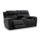  Manufacturer Color_Onyx --  5Z-Comfort PCU1090218 Power Reclining Loveseat with Console and Adjustable Headrest IMAGE 2