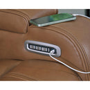  Manufacturer Color_Caramel --  Signature Design by Ashley Knightington Power Reclining Leather Match Sofa IMAGE 11