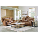  Manufacturer Color_Caramel --  Signature Design by Ashley Knightington Power Reclining Leather Match Sofa IMAGE 18