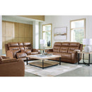  Manufacturer Color_Caramel --  Signature Design by Ashley Knightington Power Reclining Leather Match Loveseat with Console IMAGE 15