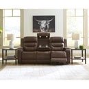  Manufacturer Color_Brown --  Knightington PCU1160215A Power Reclining Sofa with Audio Seating IMAGE 7