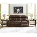  Manufacturer Color_Brown --  Knightington PCU1160215A Power Reclining Sofa with Audio Seating IMAGE 8