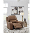 Manufacturer Color_Caramel -- Signature Design by Ashley DeepWakes Power Leather Match Recliner IMAGE 6