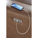  Manufacturer Color_Caramel -- Signature Design by Ashley DeepWakes Power Leather Match Recliner IMAGE 7