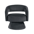  Manufacturer Color_Dark Grey -- Homelegance Lavon Swivel Fabric Chair IMAGE 1