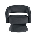  Manufacturer Color_Dark Grey -- Homelegance Lavon Swivel Fabric Chair IMAGE 1