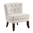  Manufacturer Color_Beige -- Homelegance Melrose Stationary Fabric Accent Chair IMAGE 2