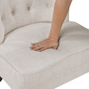  Manufacturer Color_Beige -- Homelegance Melrose Stationary Fabric Accent Chair IMAGE 6
