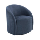  Manufacturer Color_Blue -- Homelegance Dalhart Swivel Fabric Chair IMAGE 2