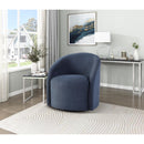  Manufacturer Color_Blue -- Homelegance Dalhart Swivel Fabric Chair IMAGE 8